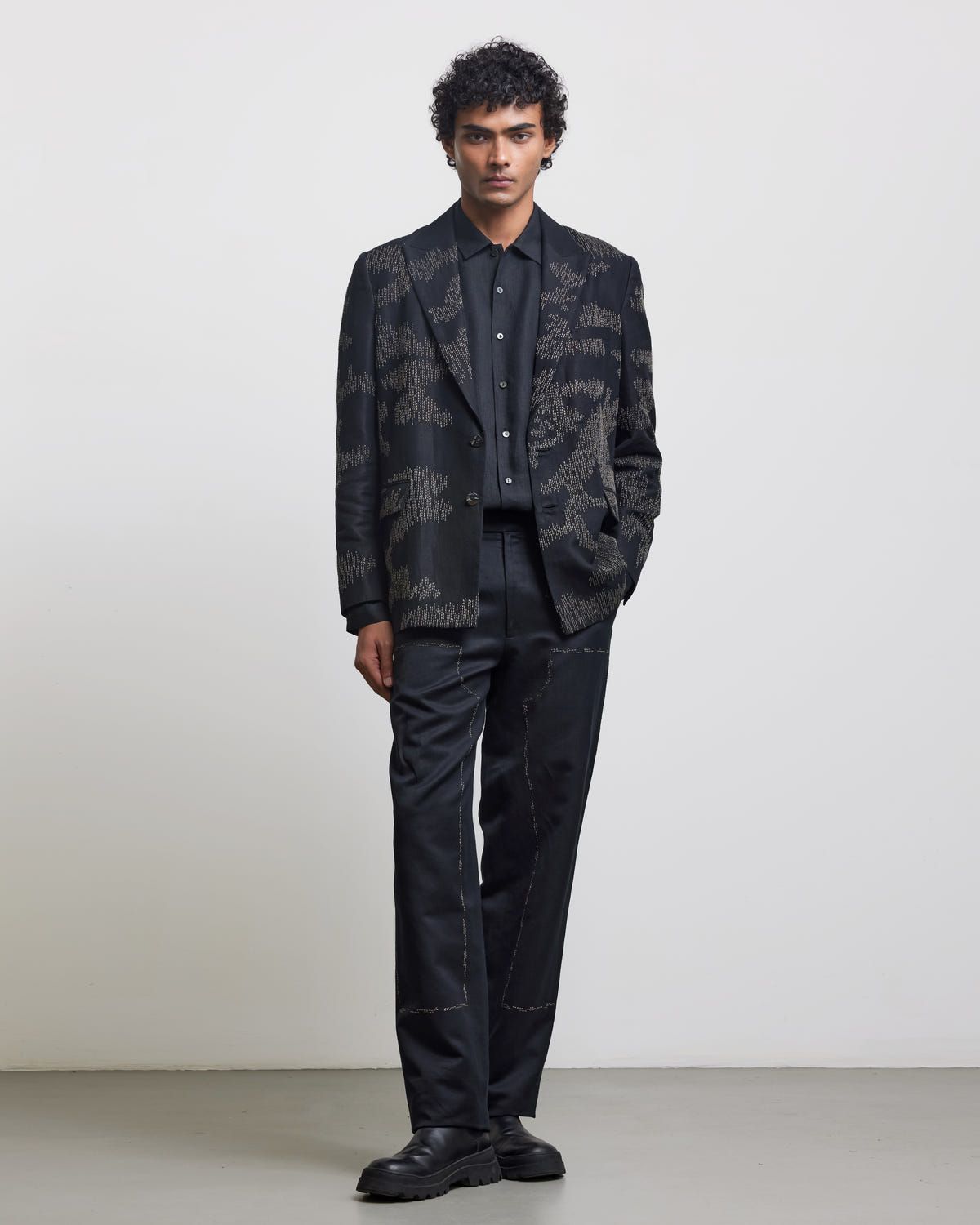 CAMOUFLAGE EMBROIDERED BLAZER - image 2