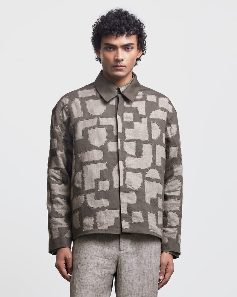 REVERSE APPLIQUE BAUHAUS ARCH JACKET