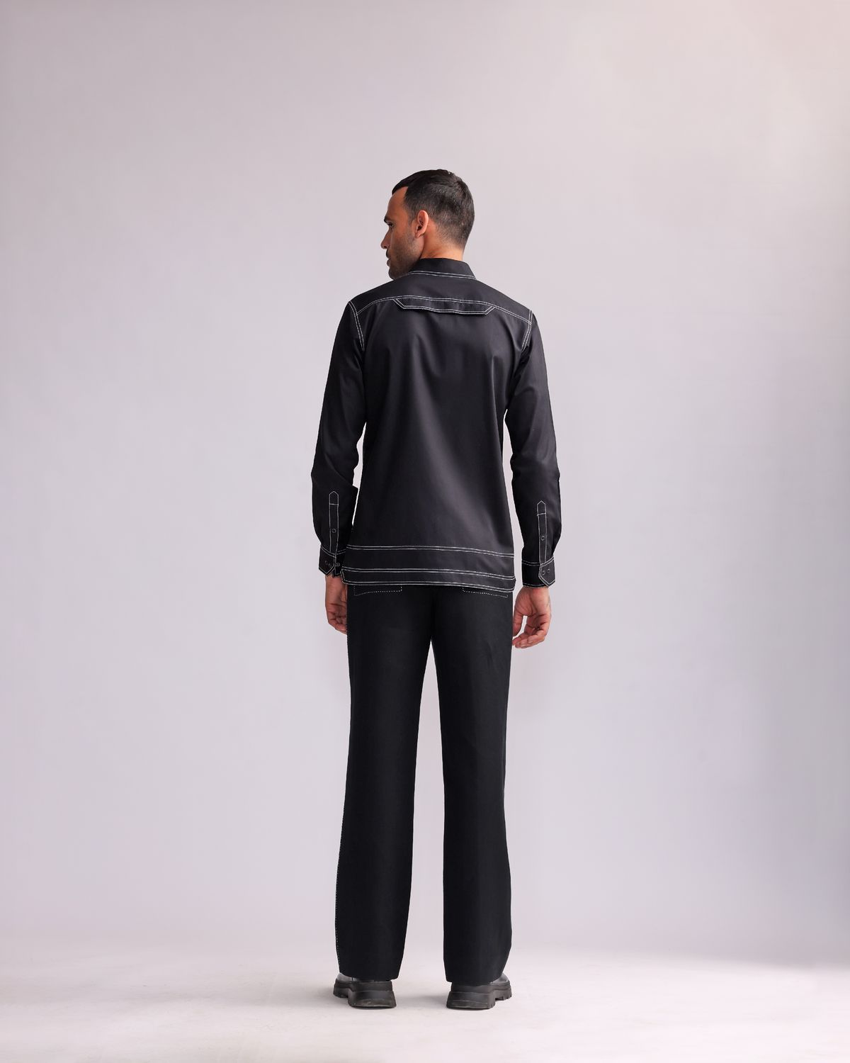 LETTER-FOLD TOP STITCHED SHIRT - image 2