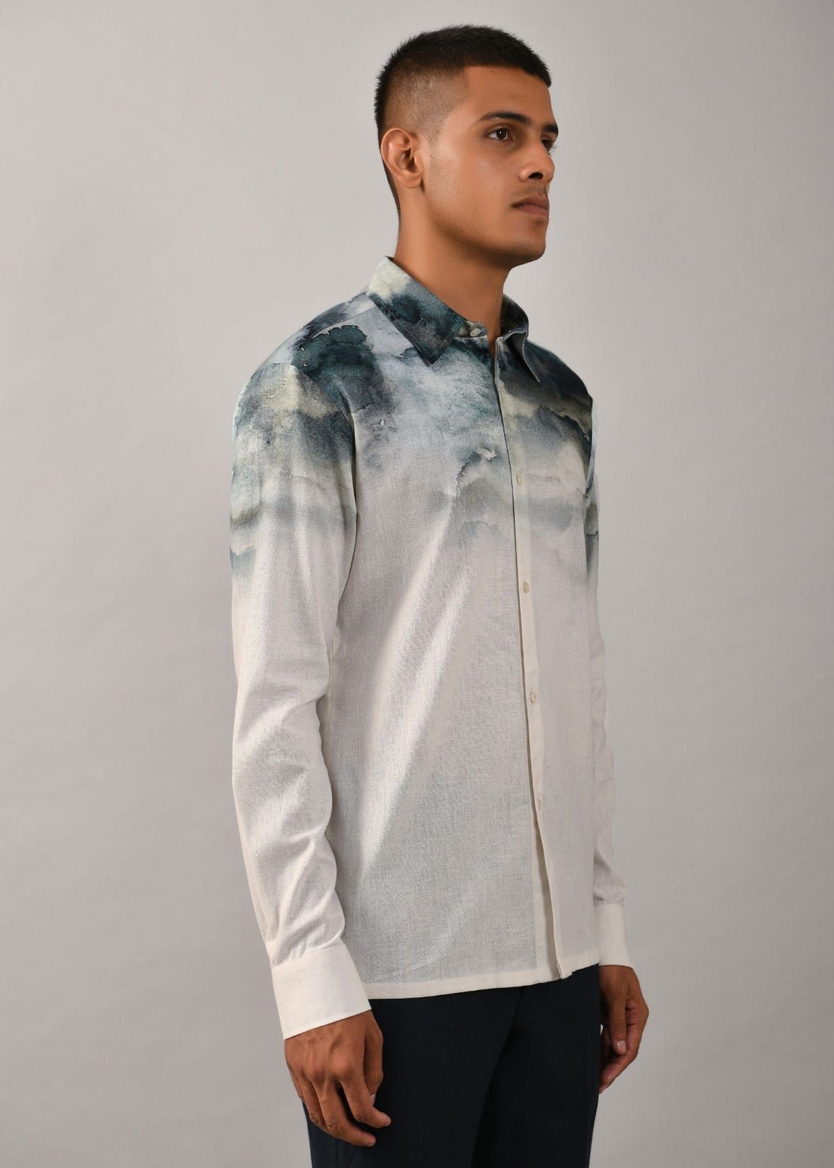 Camouflaged Clouds Placement Shirt - image 3