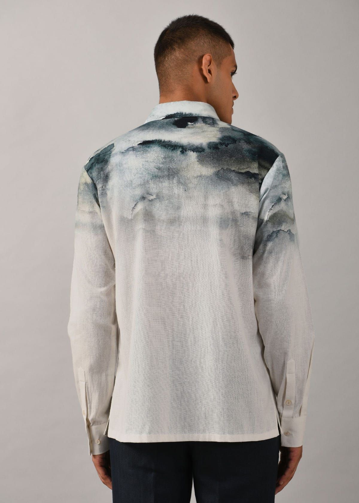 Camouflaged Clouds Placement Shirt - image 4