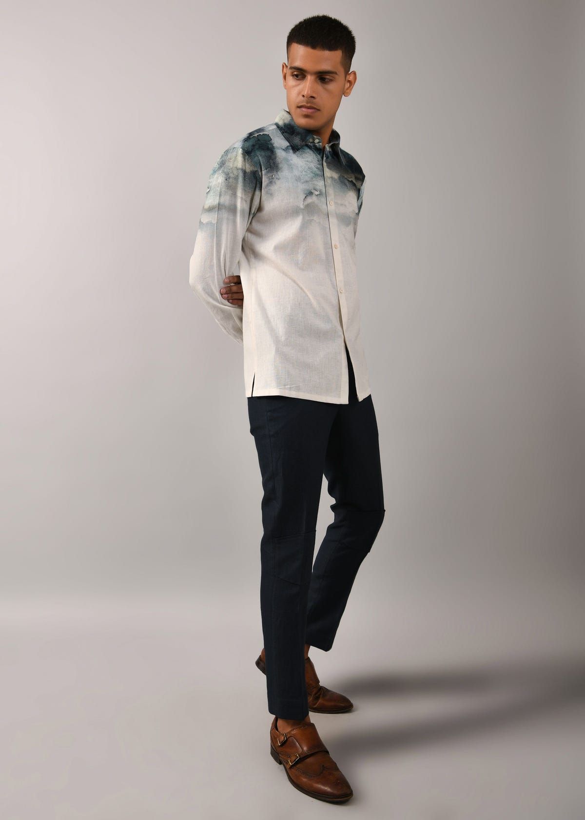 Camouflaged Clouds Placement Shirt - image 5