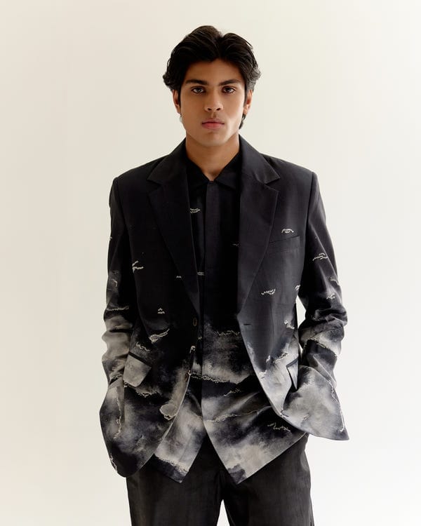 Countrymade India — Smoke Cloud Blazer Jacket