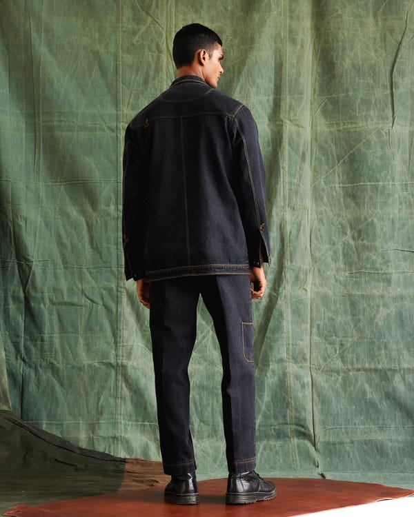 Countrymade India — Multi Thread Cargo Denim Trousers