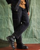 Multi Thread Cargo Denim Trousers view 3