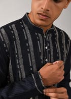 Contrail Hand Embroidered Kurta Set view 5