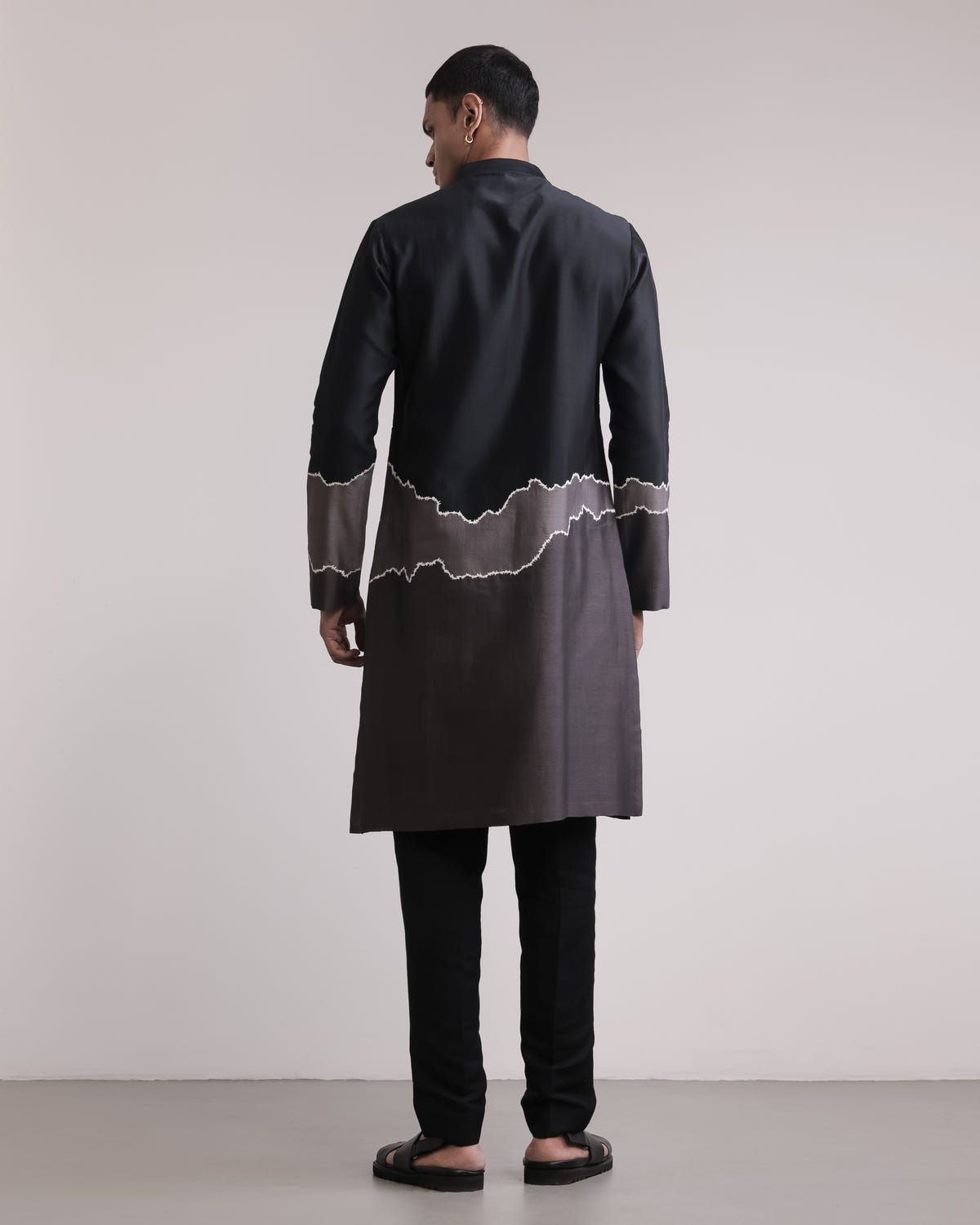 Fractured Gradient Patchwork Kurta Set - image 2
