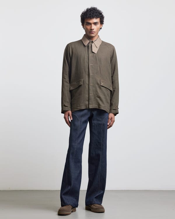 Countrymade India — FAUX BUTTONHOLE WORKWEAR JACKET
