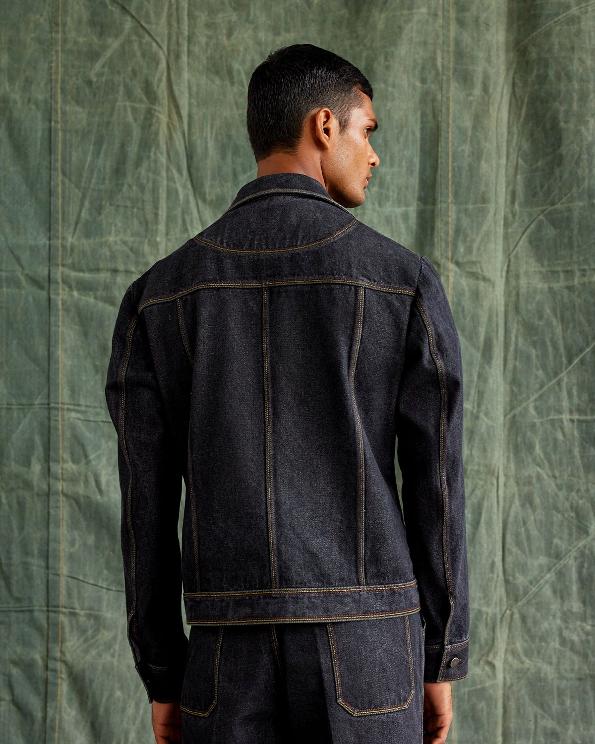 Contrast Multi-Thread Trucker Jacket - image 2