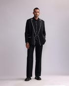 CONTOUR CROCHET EDGE BLAZER view 1