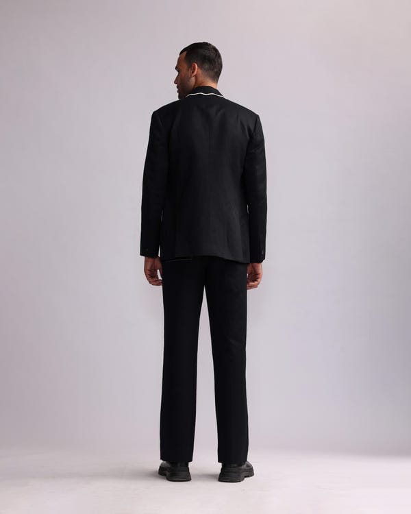 Countrymade India — CONTOUR CROCHET EDGE BLAZER