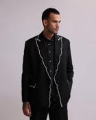 CONTOUR CROCHET EDGE BLAZER view 3
