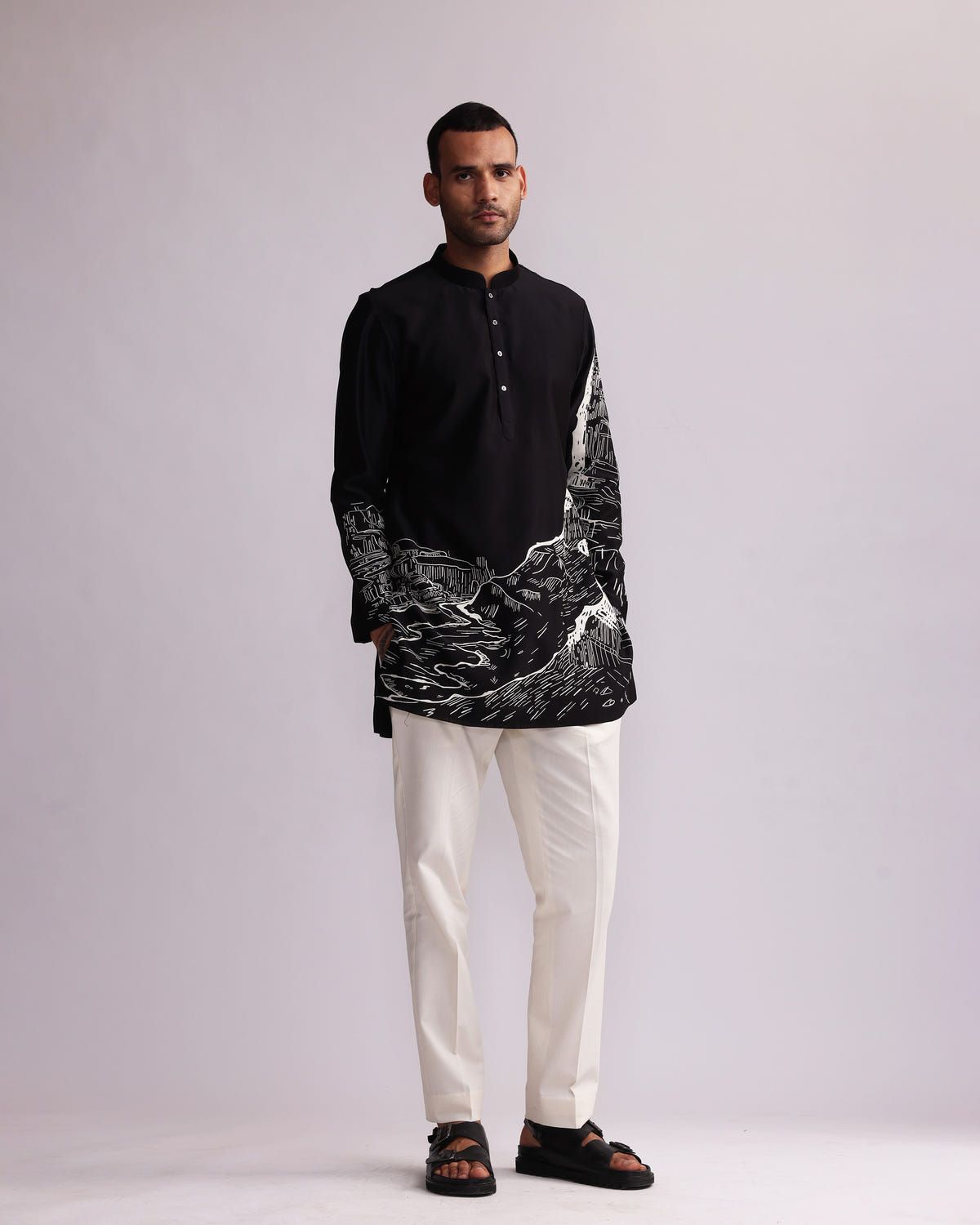 CANYON EMBROIDERED KURTA SET - image 1