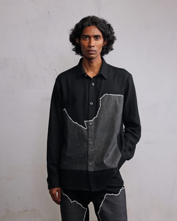Countrymade India — Broken window patch shirt