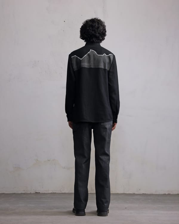 Countrymade India — Broken window patch shirt