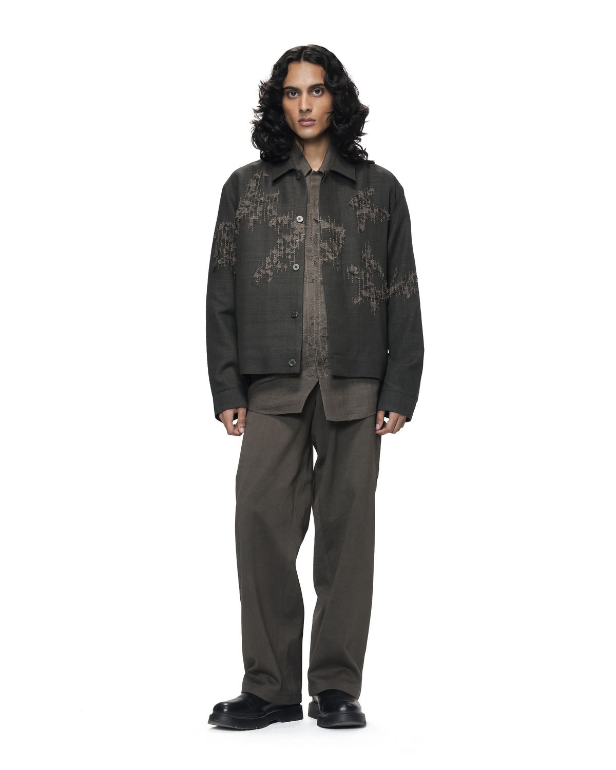 Shredded Woodland Trucker Jacket - image 2