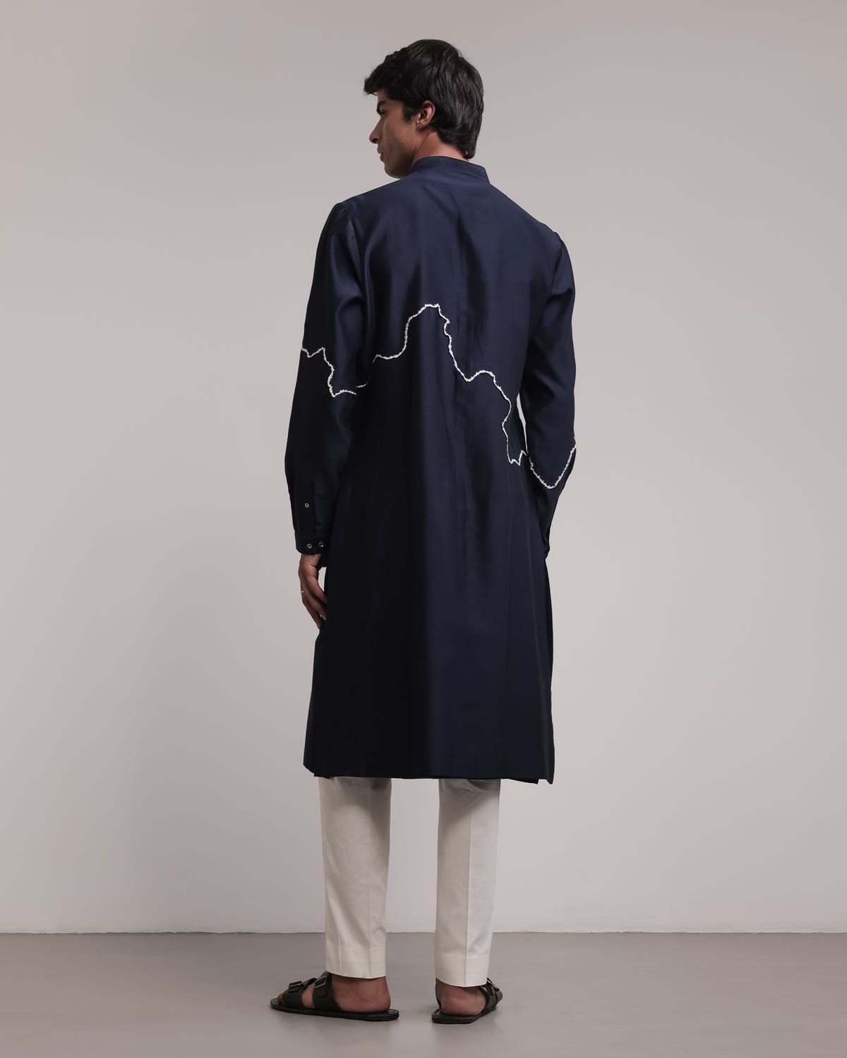 Fractured Lines Front-Open Kurta Set - image 2