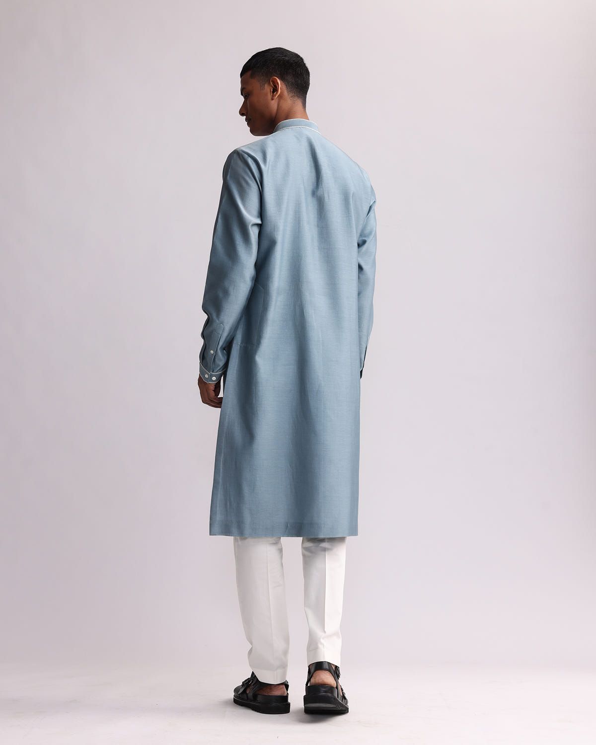 Shadow Block Hand-applique Kurta Set - image 3