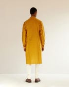 Camo-Block Yoke Embroidery Kurta Set view 6