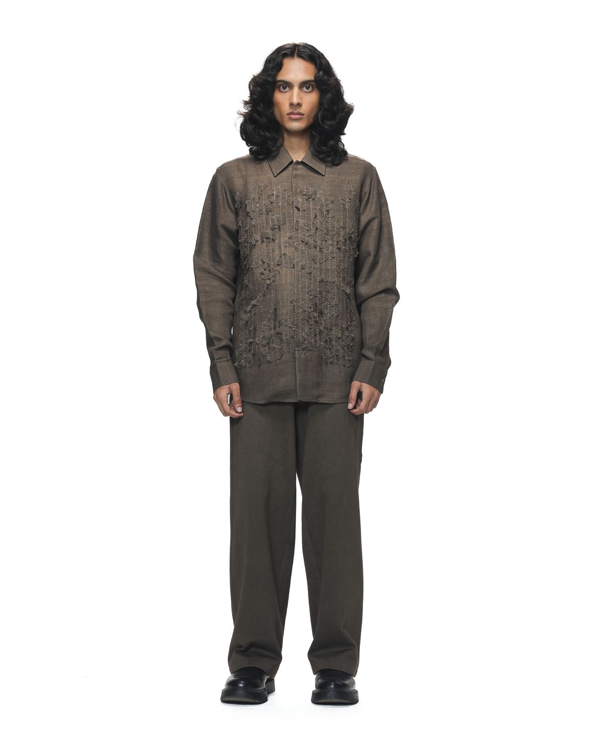 Brown Shredded Woodland Camo Shirt - image 2