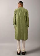 Diamond Pattern Hand Embroidered Kurta Set view 4