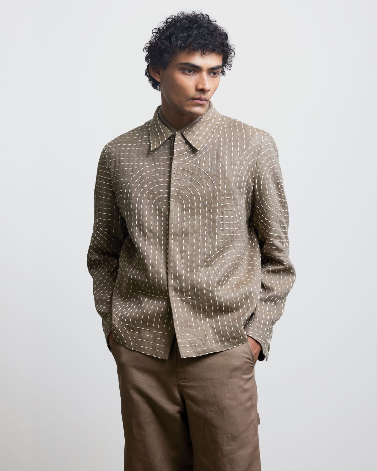 BAUHAUS KANTHA BEIGE JACKET - image 1