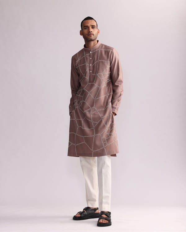 Countrymade India — NORMANDY PLACEMENT KURTA SET