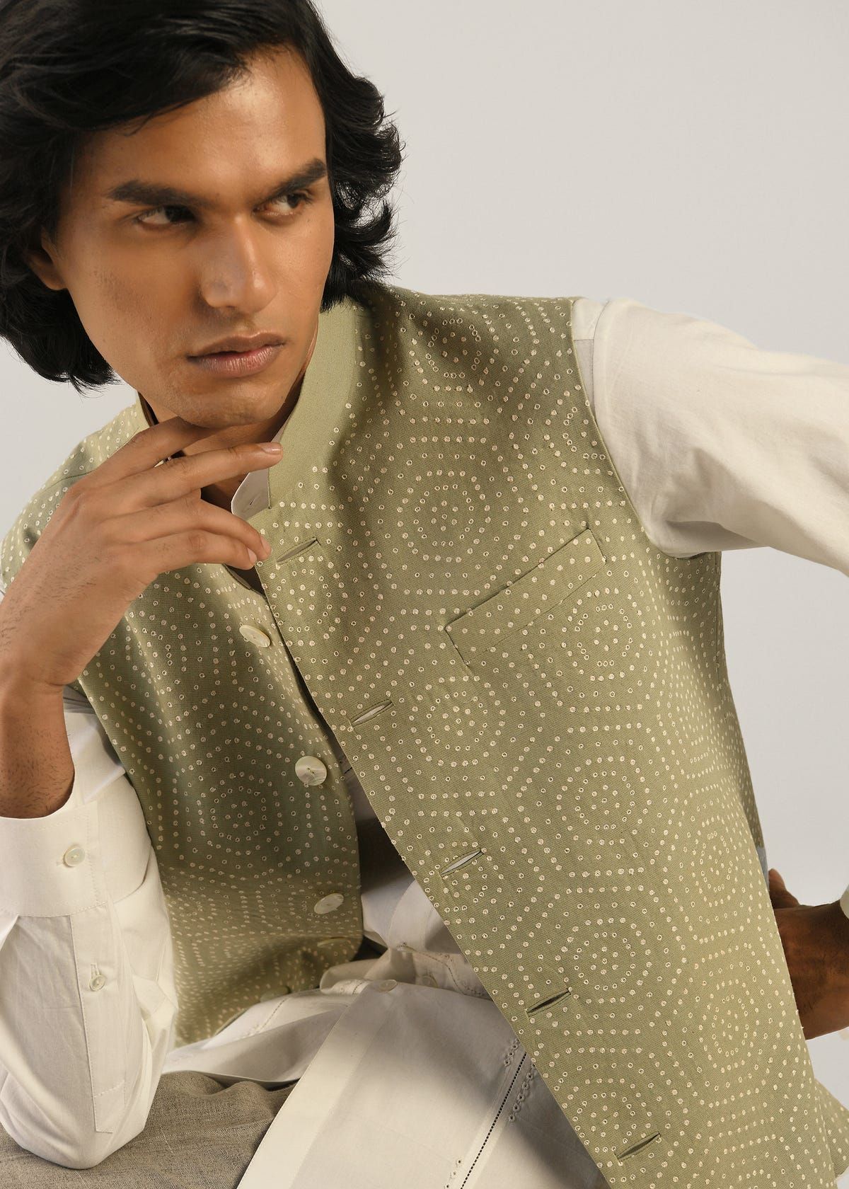 Hexa Hand Emb Bundi - image 1