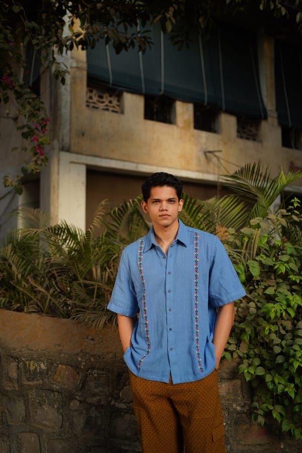 Darwaza — Kali Cross-Stitch Shirt