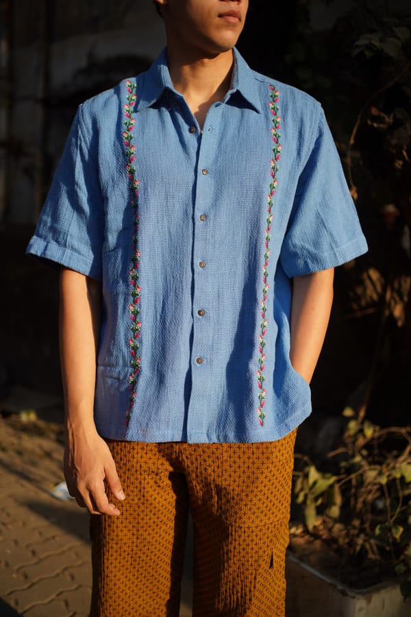 Darwaza — Kali Cross-Stitch Shirt