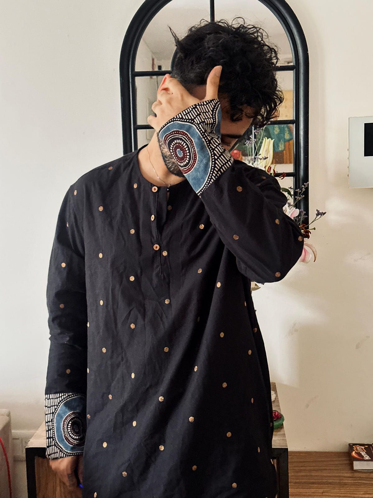 Black Short Kurta - image 3