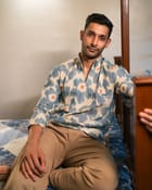 Blue Ikat Kurta view 3