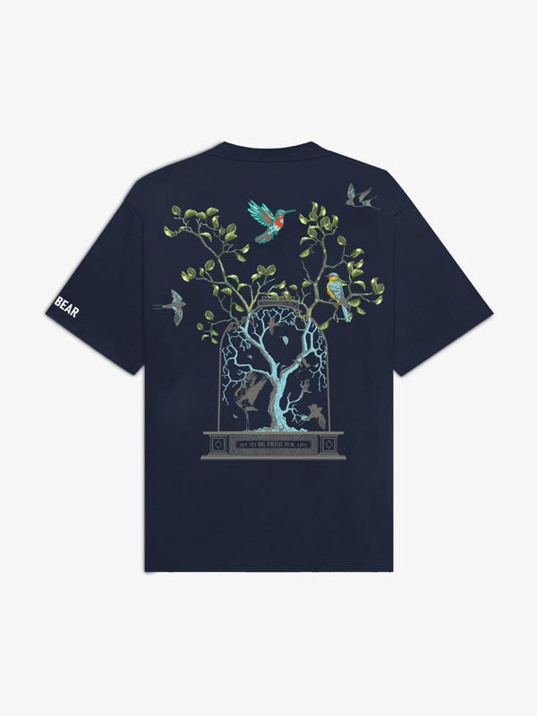 Deadbear — Set Free Tee Navy Blue