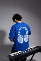 The Headphone Tee Royal Blue view 3