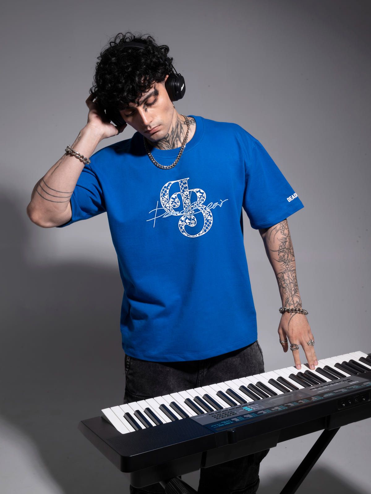 The Headphone Tee Royal Blue - image 4