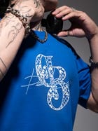 The Headphone Tee Royal Blue view 5