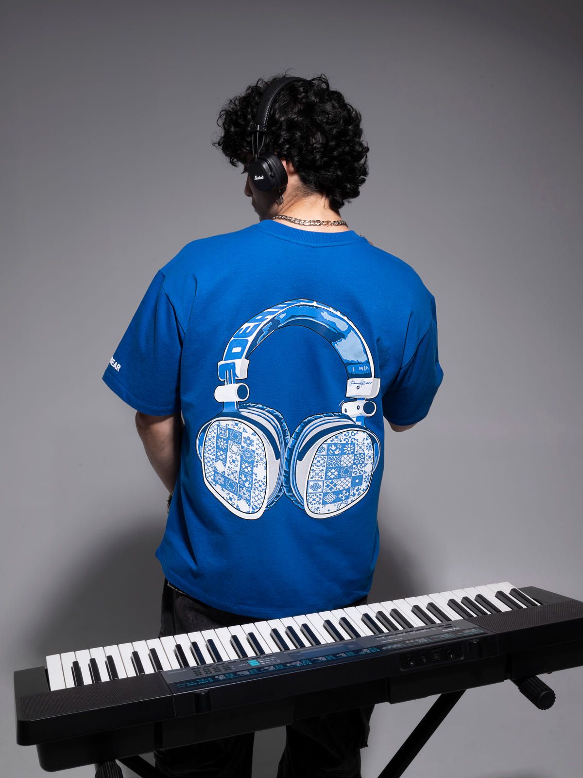 The Headphone Tee Royal Blue - image 6