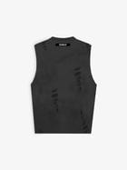 Distressed Washed Black Tank view 2