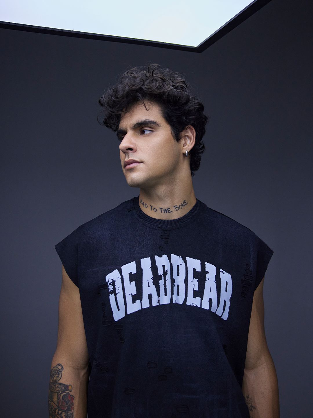 Distressed Washed Black Tank - image 3