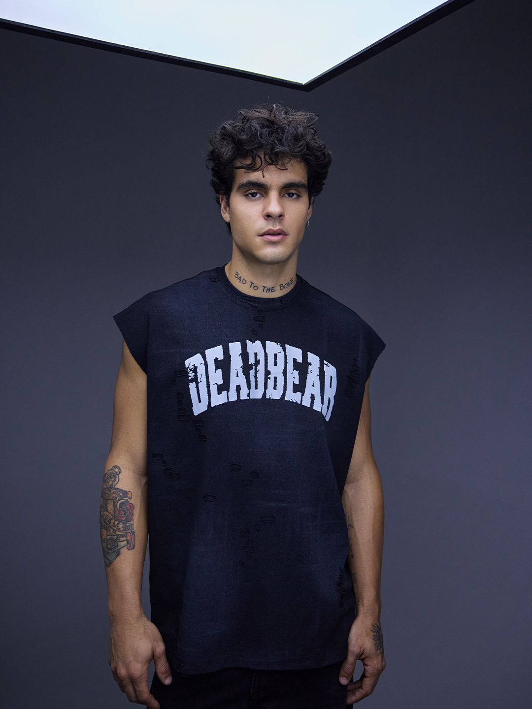 Distressed Washed Black Tank - image 5