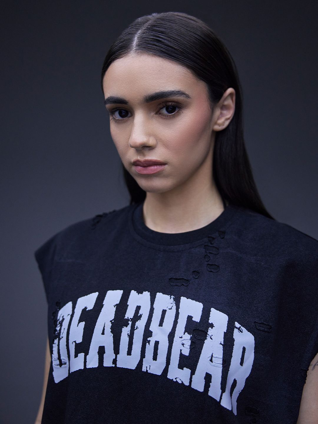 Distressed Washed Black Tank - image 6