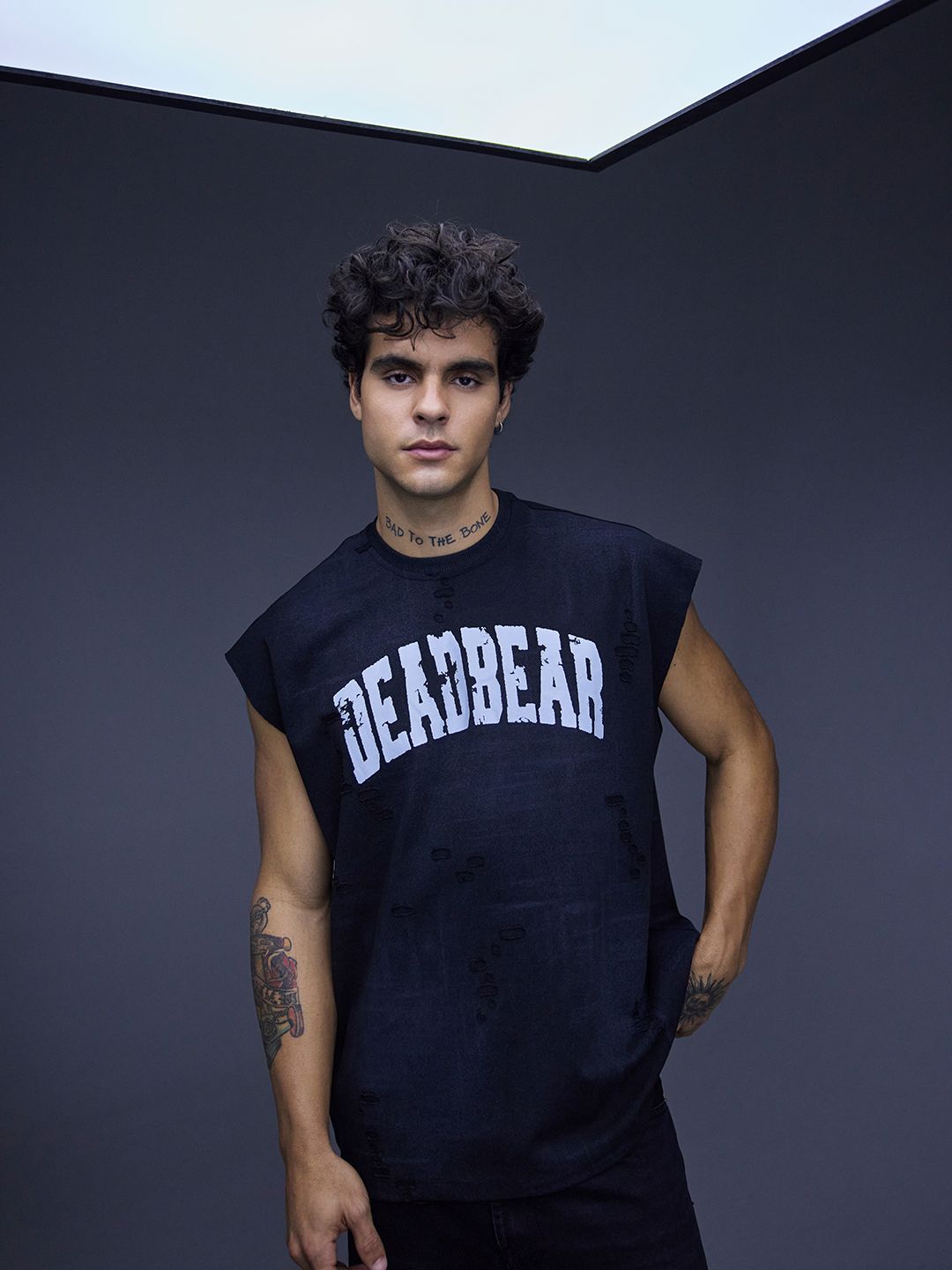 Distressed Washed Black Tank - image 10