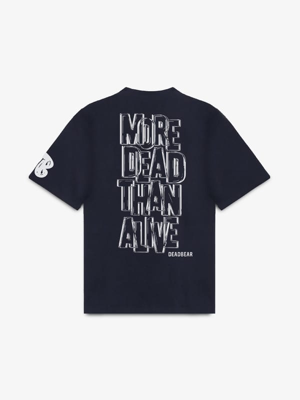 Deadbear — More Dead Than Alive Blue Tee