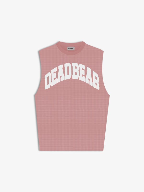 Deadbear — Waffle Tank Pink