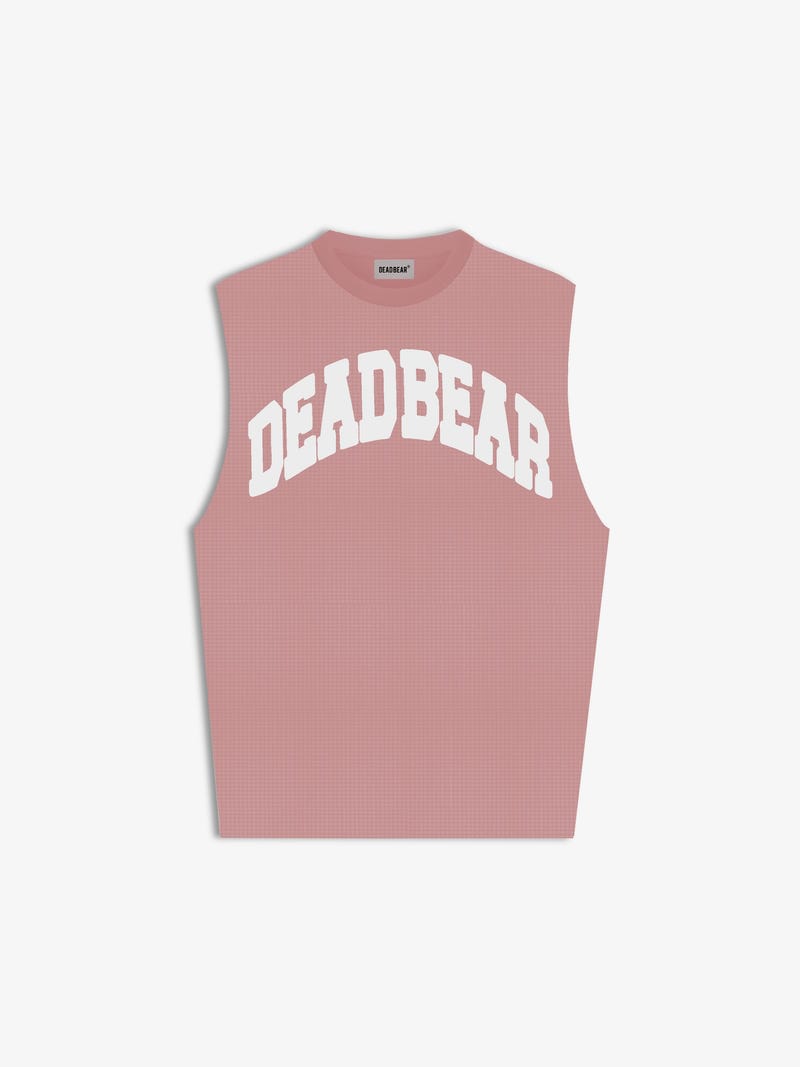 Waffle Tank Pink