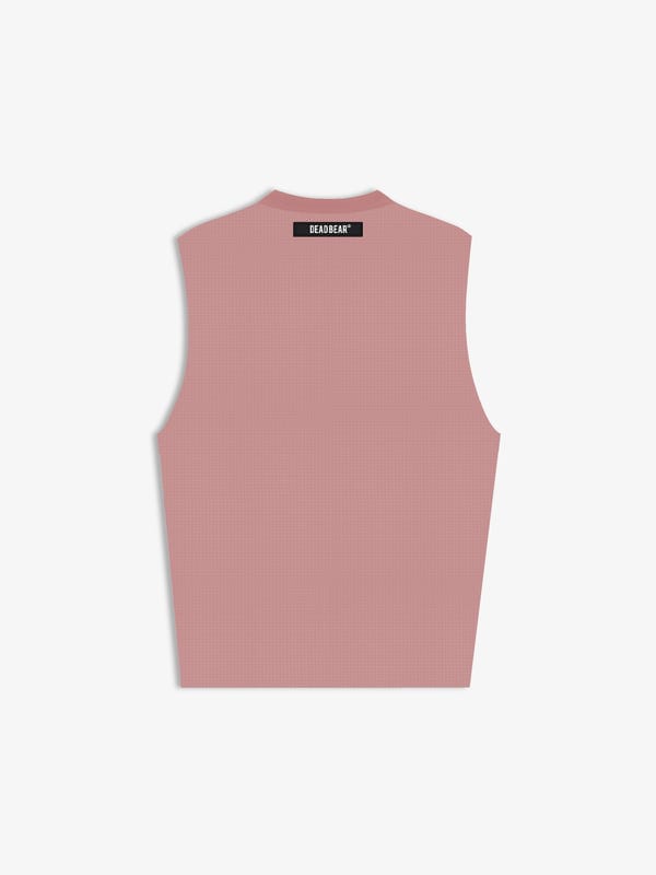 Deadbear — Waffle Tank Pink