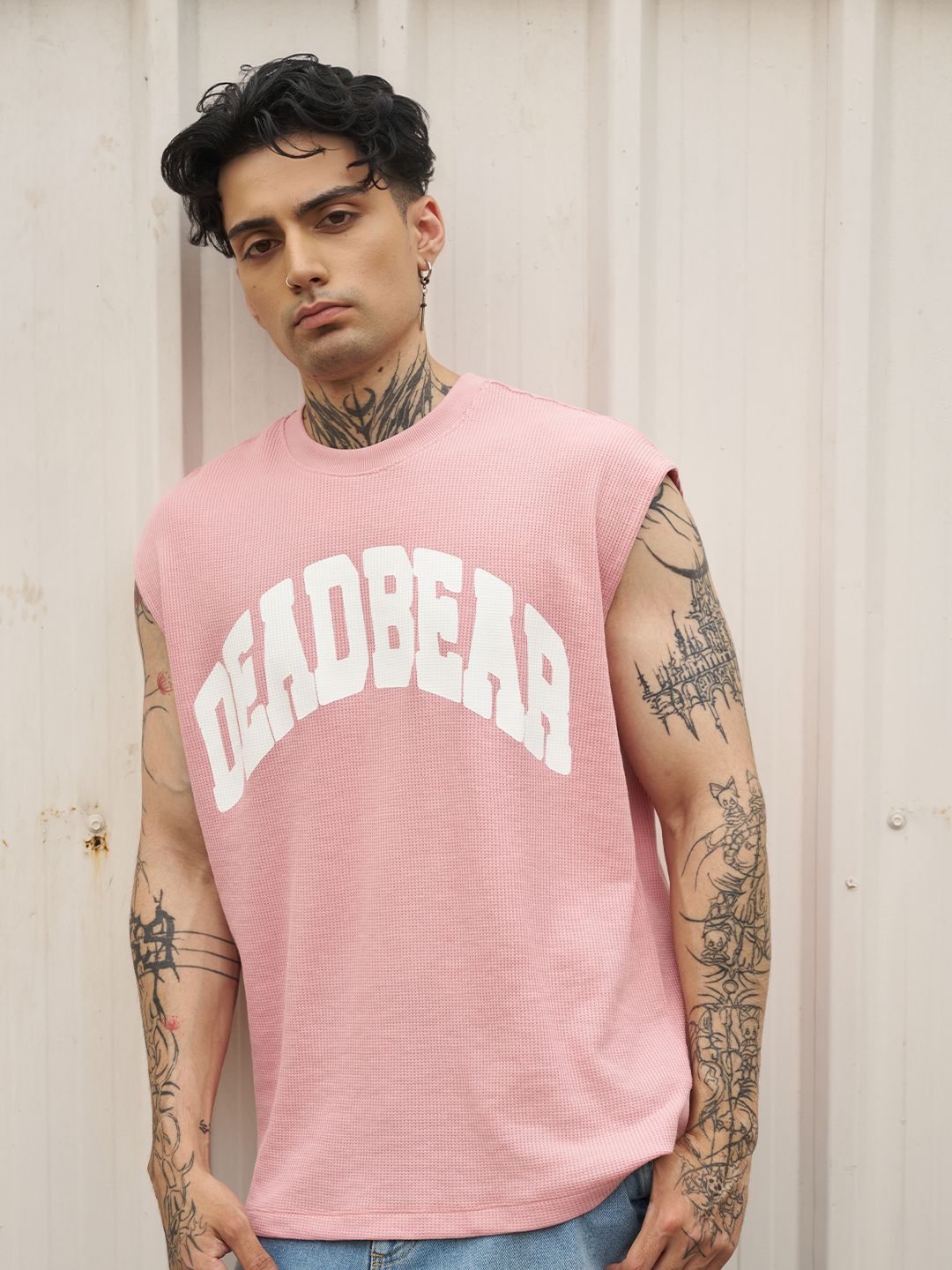 Waffle Tank Pink - image 4