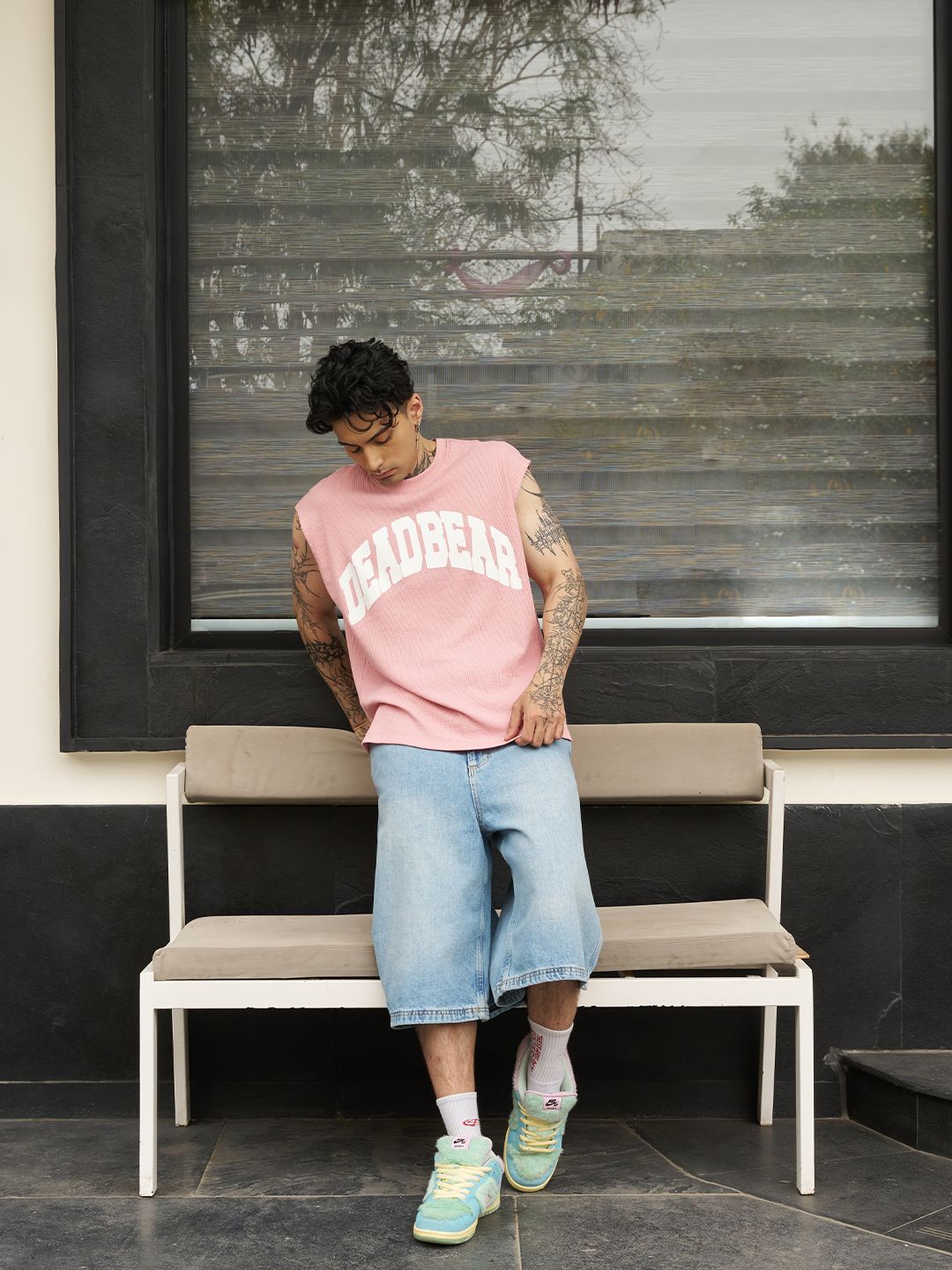 Waffle Tank Pink - image 5
