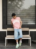 Waffle Tank Pink view 5