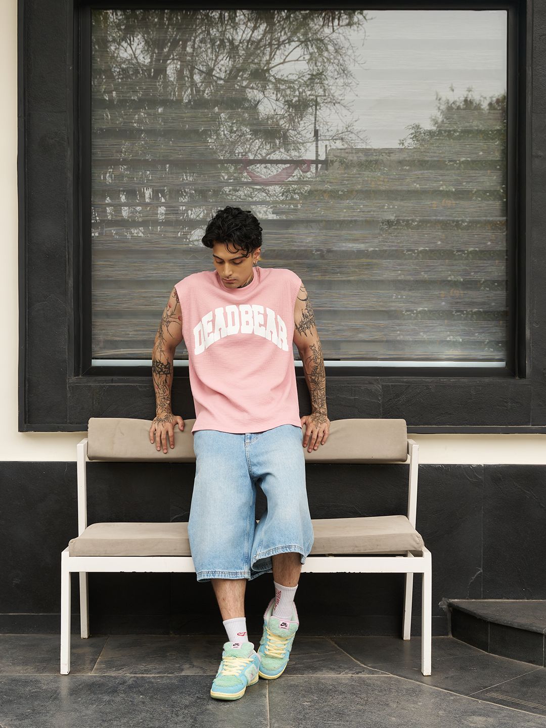 Waffle Tank Pink - image 7